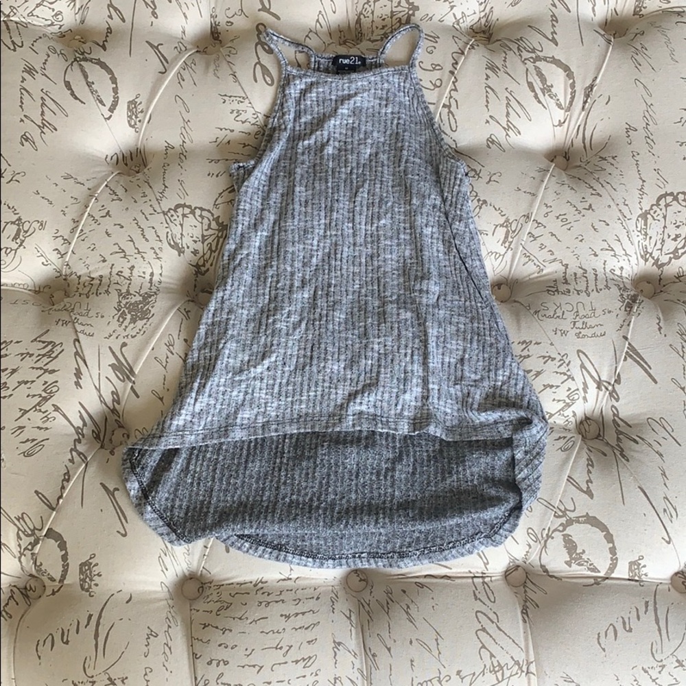 rue 21 grey tank top